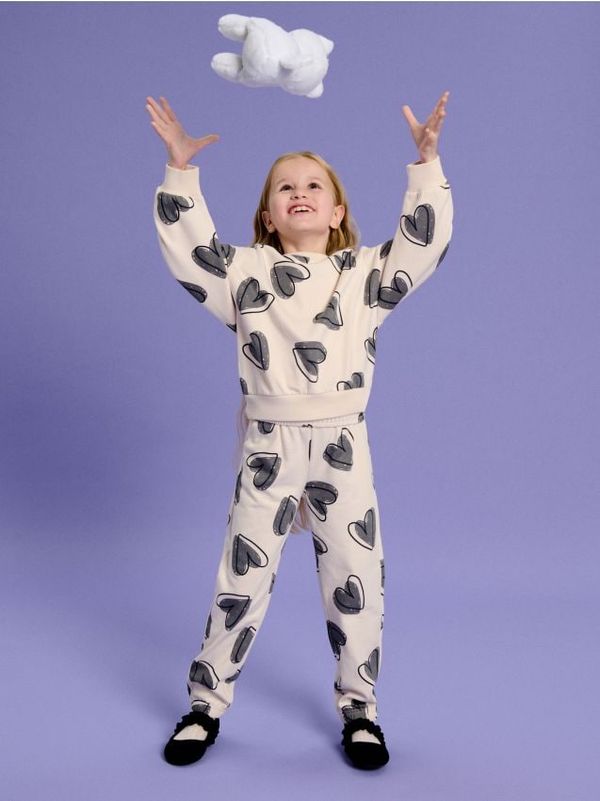 Sinsay Sinsay - Donji dio trenerke - krem