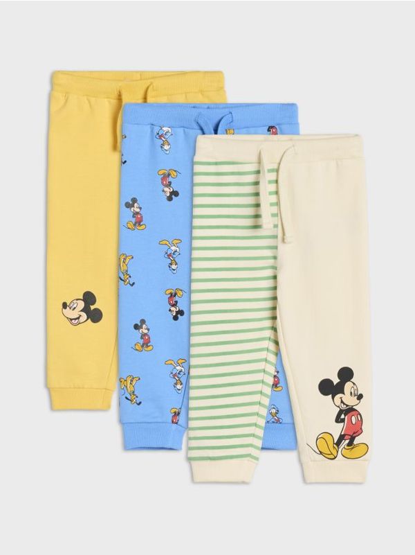 Sinsay Sinsay - Donji dio trenerke Mickey Mouse 3 pack - krem