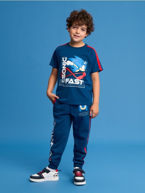 Sinsay Sinsay - Donji dio trenerke SONIC THE HEDGEHOG - mornarsko plava