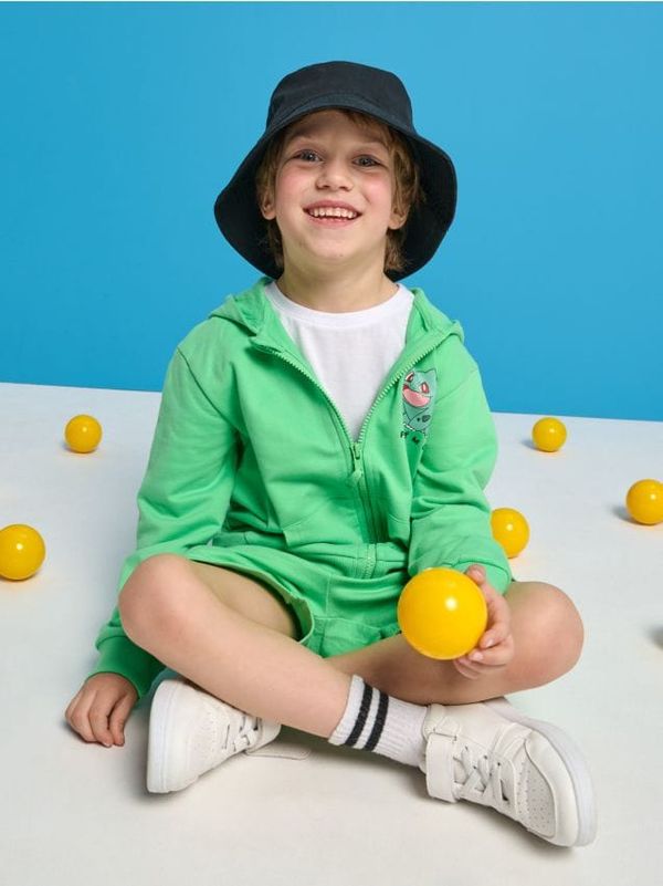 Sinsay Sinsay - Duks s kapuljačom Pokemon - zelena