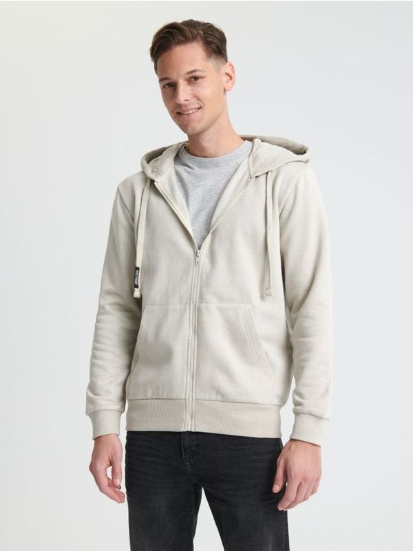 Sinsay Sinsay - Duks s patentnim zatvaračem Basic - krem