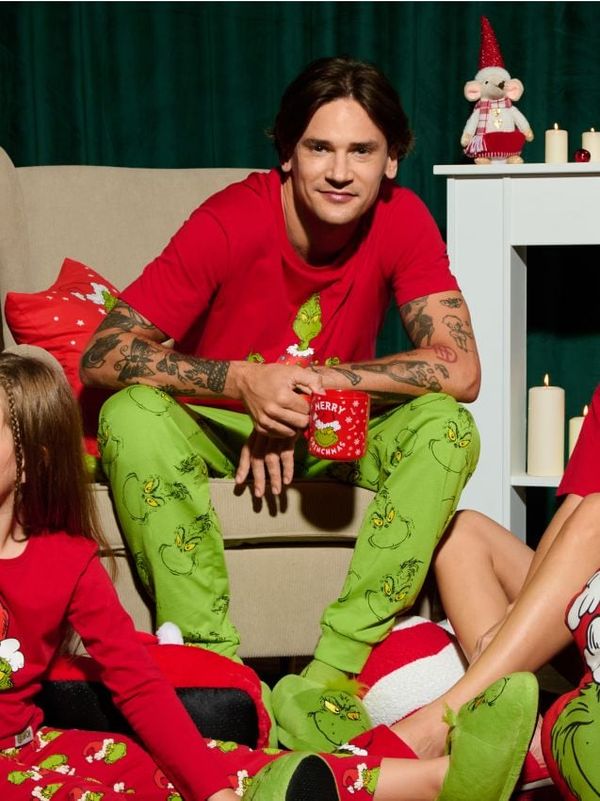 Sinsay Sinsay - Dvodijelna pidžama Grinch - crveno