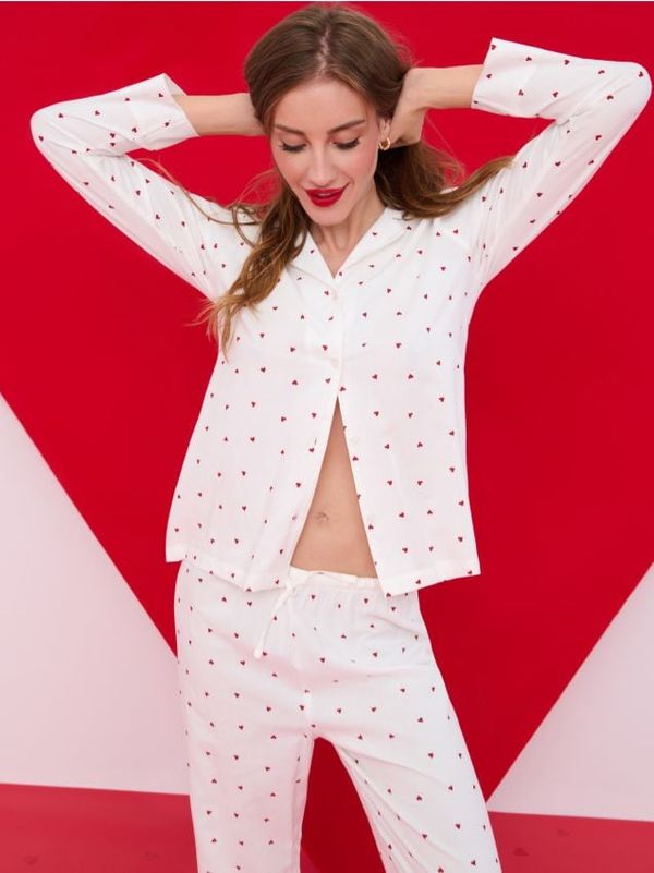 Sinsay Sinsay - Dvodijelna pidžama - krem