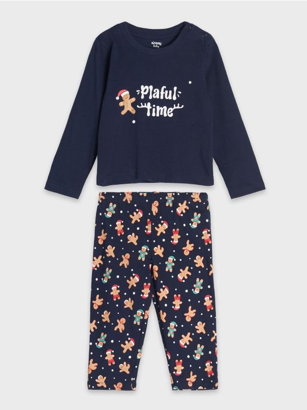 Sinsay Sinsay - Dvodijelna pidžama - mornarsko plava