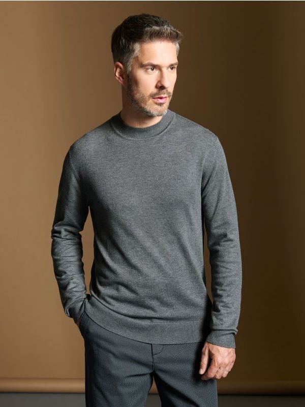 Sinsay Sinsay - Džemper s polurolkom - sivo