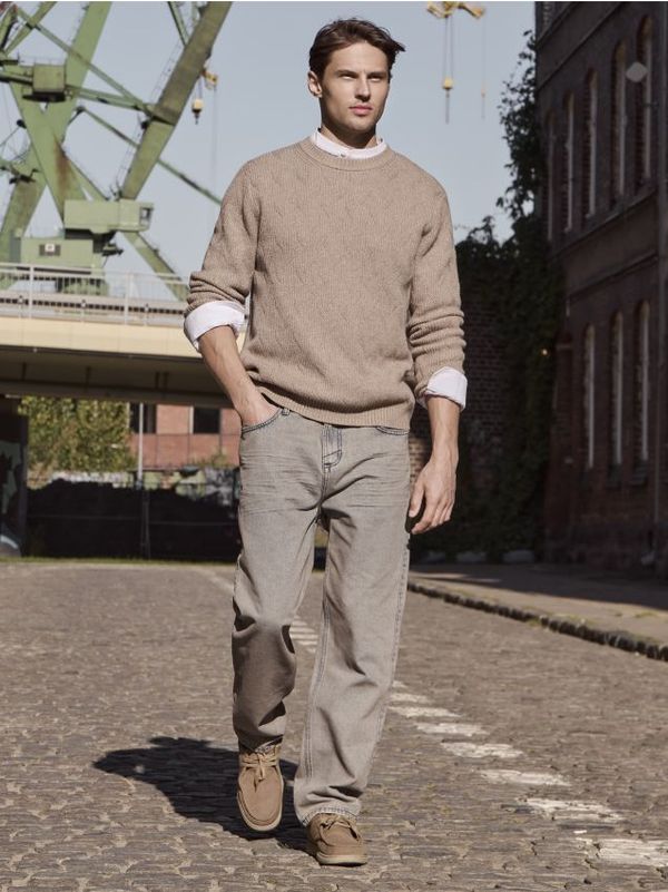 Sinsay Sinsay - Farmerke - krem