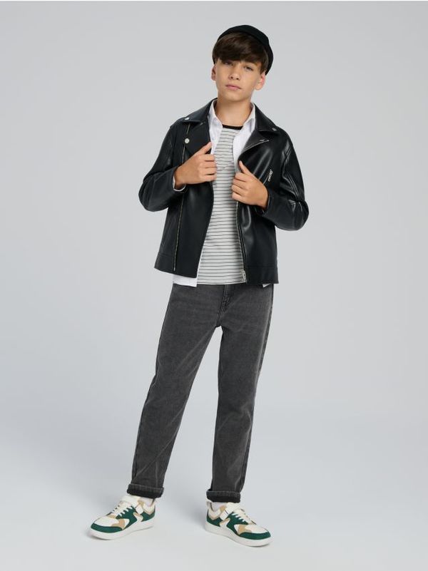 Sinsay Sinsay - Farmerke Straight fit - sivo