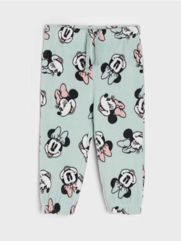 Sinsay Sinsay - Flis pantalone Mouse Minnie - zeleno