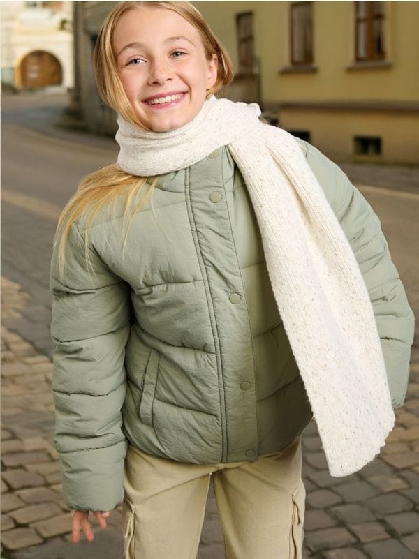 Sinsay Sinsay - Jakna od naborane tkanine - zeleno