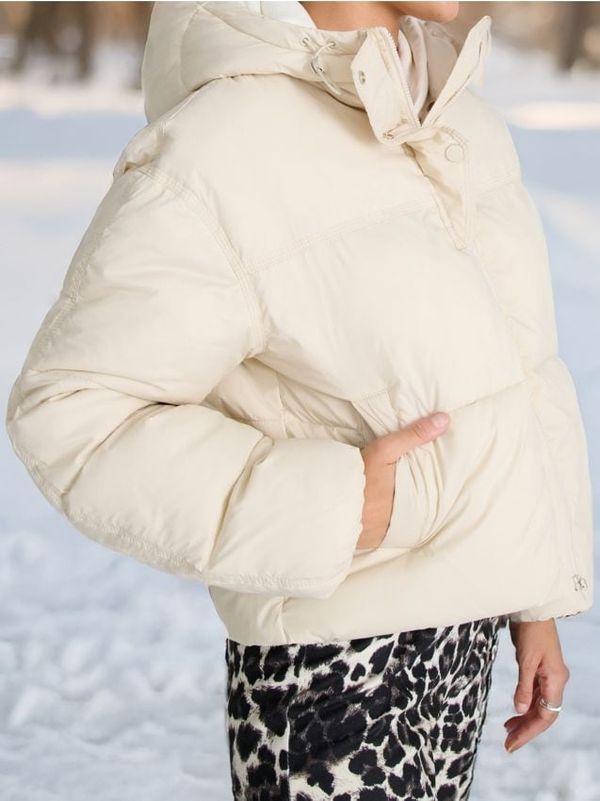 Sinsay Sinsay - Jakna s kapuljačom - krem