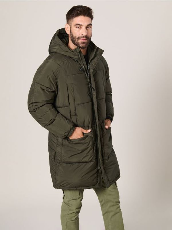 Sinsay Sinsay - Jakna s kapuljačom - zeleno