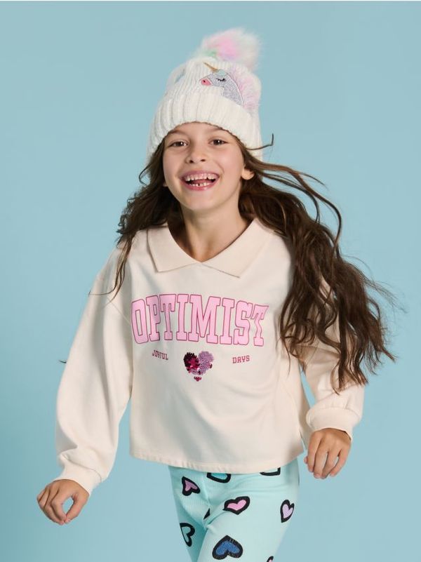 Sinsay Sinsay - Kapa s pomponom - bijelo