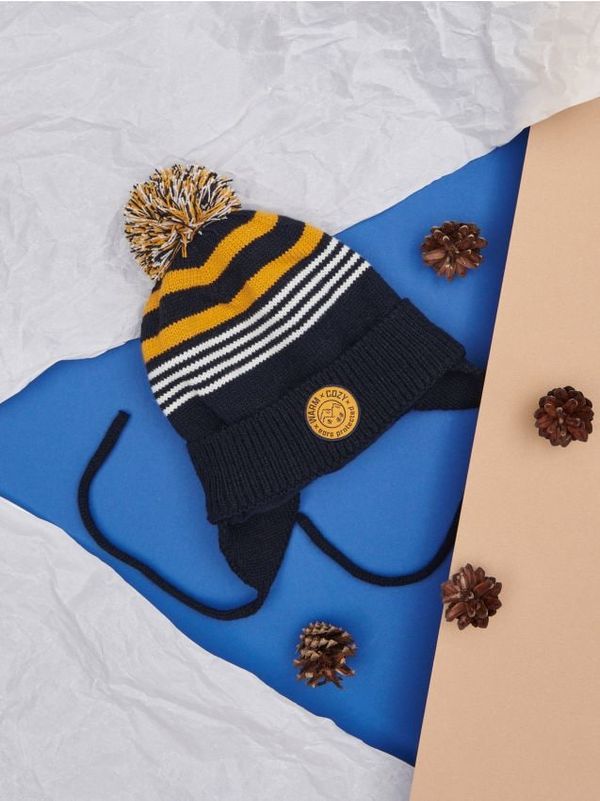 Sinsay Sinsay - Kapa s pomponom - mornarsko plava