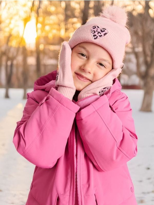 Sinsay Sinsay - Komplet kape i rukavica - roze