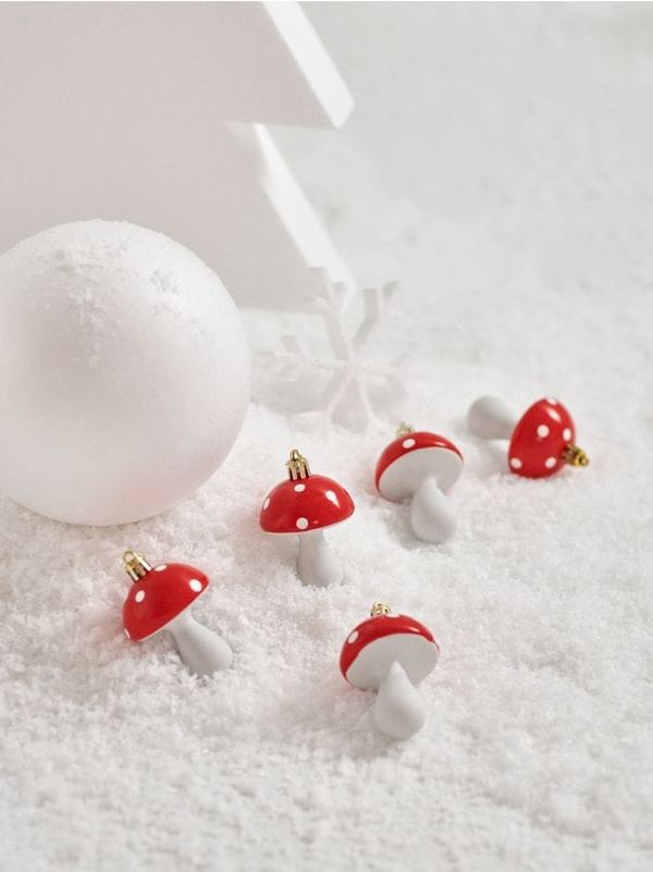 Sinsay Sinsay - Komplet od 6 kuglica za jelku - crveno