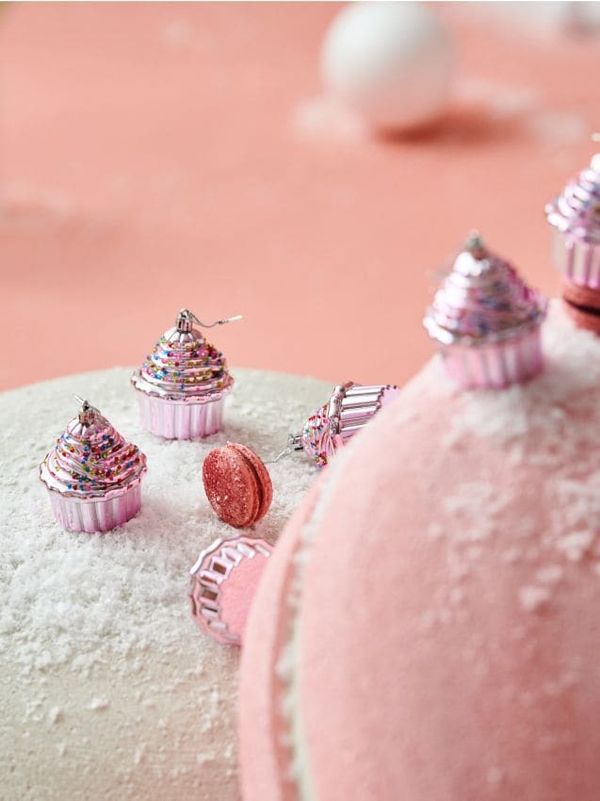 Sinsay Sinsay - Komplet od 6 kuglica za jelku - roze