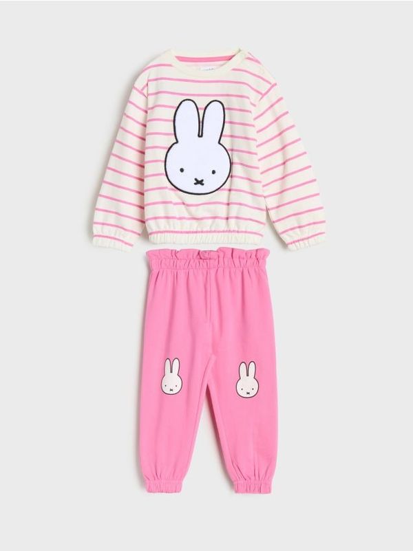 Sinsay Sinsay - Komplet od žerseja Miffy - krem