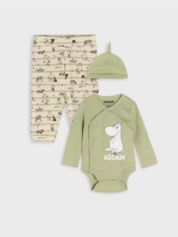 Sinsay Sinsay - Komplet od žerseja Moomins - zelena