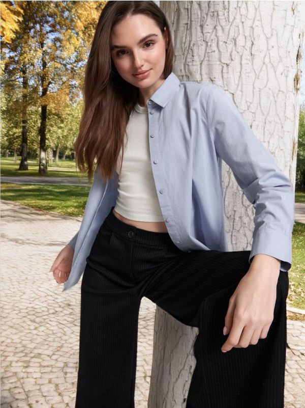 Sinsay Sinsay - Košulja sa kragnom - svijetlo plava