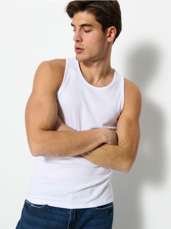 Sinsay Sinsay - Majica bez rukava - bijelo