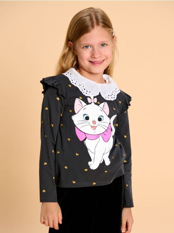 Sinsay Sinsay - Majica dugih rukava Disney - sivo