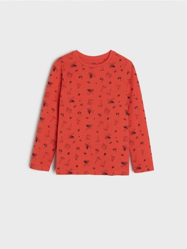 Sinsay Sinsay - Majica dugih rukava - koralno