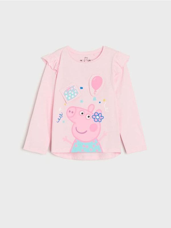 Sinsay Sinsay - Majica dugih rukava Peppa Pig - roze