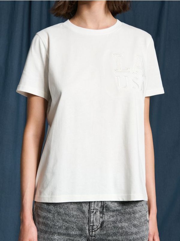 Sinsay Sinsay - Majica kratkih rukava - krem