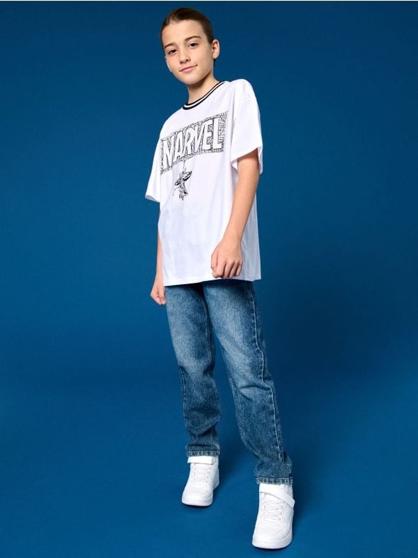 Sinsay Sinsay - Majica kratkih rukava Marvel - bijelo