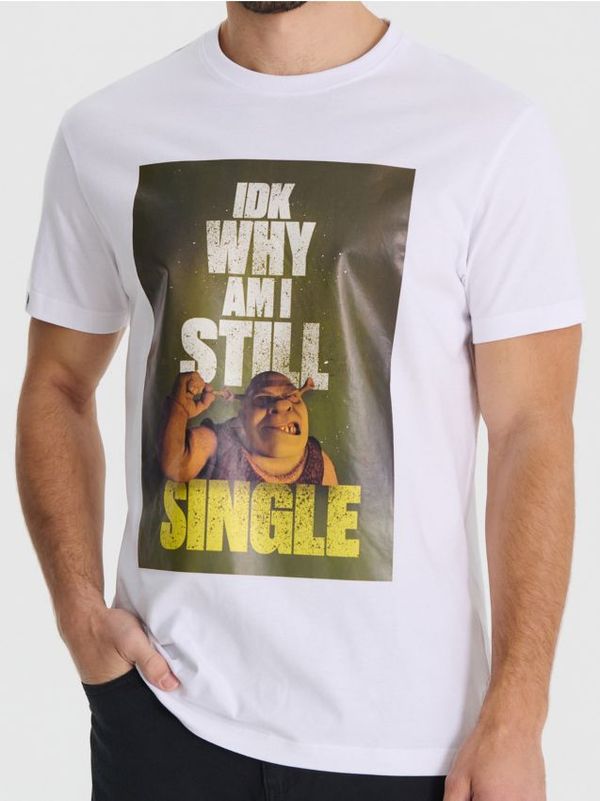 Sinsay Sinsay - Majica kratkih rukava Shrek - bijelo