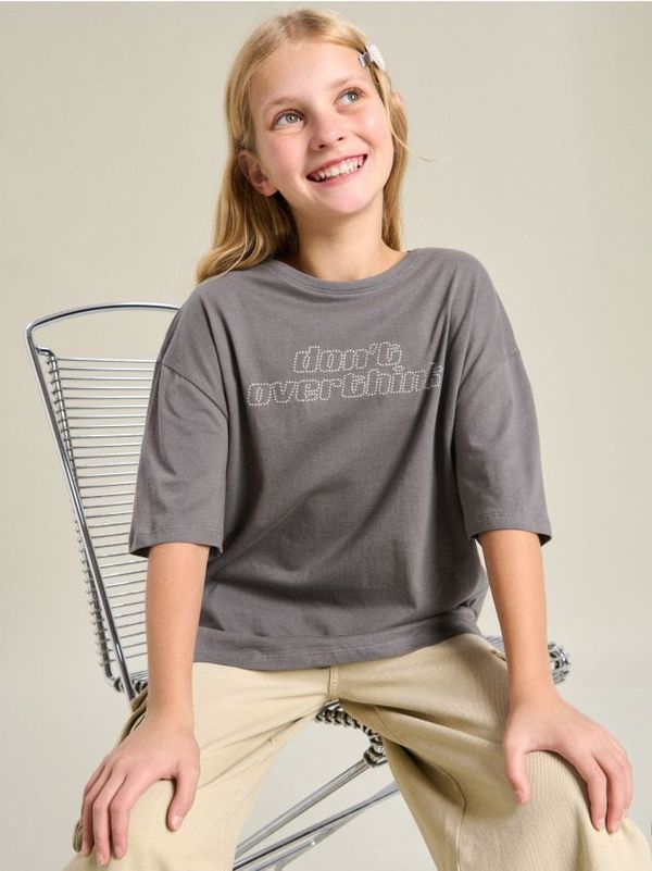 Sinsay Sinsay - Majica kratkih rukava - siva