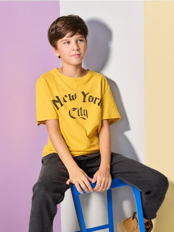 Sinsay Sinsay - Majica kratkih rukava - žuta