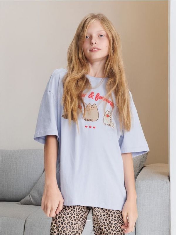 Sinsay Sinsay - Majica Pusheen - ljubičasta