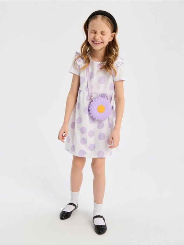 Sinsay Sinsay - Nabrana haljina - bijelo