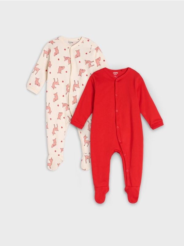 Sinsay Sinsay - Odijela za spavanje 2 kom - krem