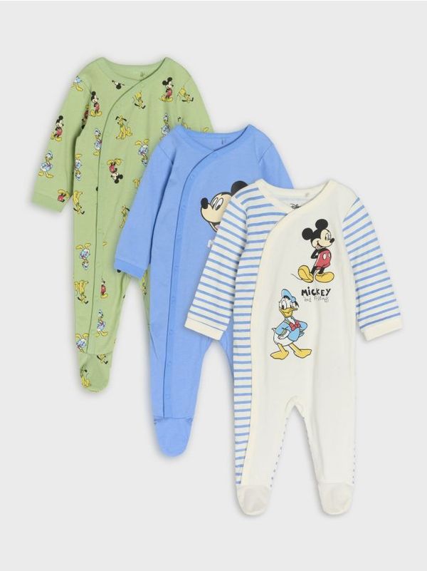 Sinsay Sinsay - Pajace 3 pack Mouse Mickey - krem