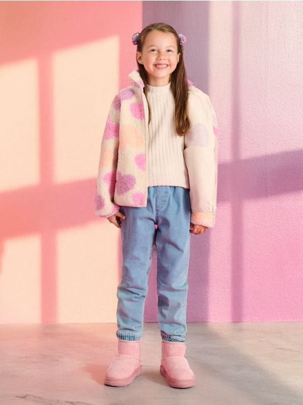 Sinsay Sinsay - Postavljene jogger farmerice - plava