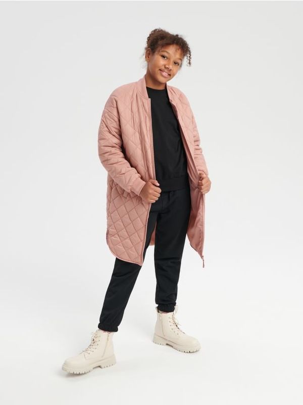 Sinsay Sinsay - Prošivena jakna - roze