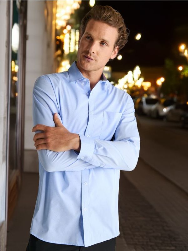 Sinsay Sinsay - Regular fit košulja - svijetlo plava