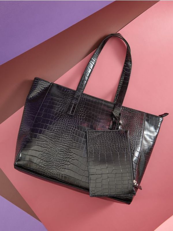 Sinsay Sinsay - Shopper torba - crno