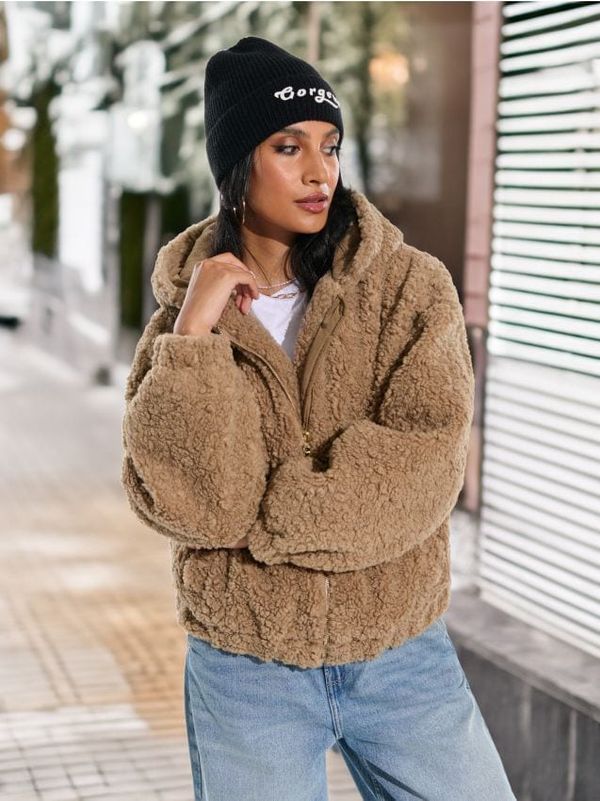 Sinsay Sinsay - Teddy jakna - bež