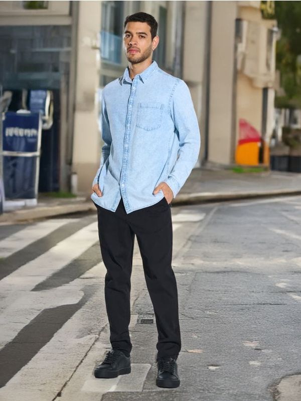 Sinsay Sinsay - Teksas košulja - plava